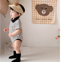 Load image into Gallery viewer, Baby Unisex Striped Cartoon Rompers Wholesale 230323589
