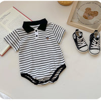 Load image into Gallery viewer, Baby Unisex Striped Cartoon Rompers Wholesale 230323589
