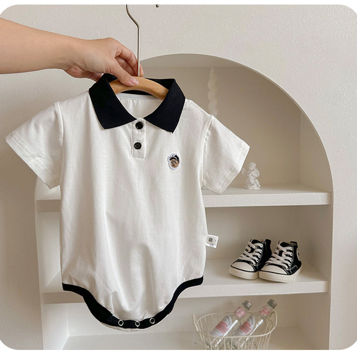 Baby Unisex Striped Cartoon Rompers Wholesale 230323589