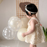 Load image into Gallery viewer, Baby Girls Flower Embroidered Rompers Wholesale 230323592
