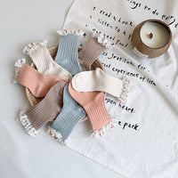 Load image into Gallery viewer, Unisex Flower Muslin&amp;Ribbed Print Accessories Socks Wholesale 230323594
