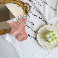 Load image into Gallery viewer, Unisex Flower Muslin&amp;Ribbed Print Accessories Socks Wholesale 230323594
