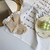 Load image into Gallery viewer, Unisex Flower Muslin&amp;Ribbed Print Accessories Socks Wholesale 230323594
