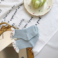 Load image into Gallery viewer, Unisex Flower Muslin&amp;Ribbed Print Accessories Socks Wholesale 230323594
