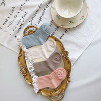 Load image into Gallery viewer, Unisex Flower Muslin&amp;Ribbed Print Accessories Socks Wholesale 230323594
