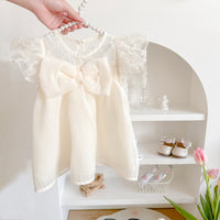Load image into Gallery viewer, Baby Girls Flower Embroidered Rompers Wholesale 230323597
