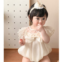 Load image into Gallery viewer, Baby Girls Flower Embroidered Rompers Wholesale 230323597
