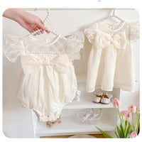 Load image into Gallery viewer, Baby Girls Flower Embroidered Rompers Wholesale 230323597
