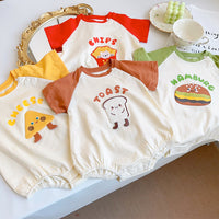 Load image into Gallery viewer, Baby Unisex Letters Color-blocking Cartoon Print Rompers Wholesale 230323634
