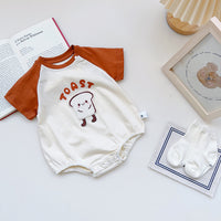 Load image into Gallery viewer, Baby Unisex Letters Color-blocking Cartoon Print Rompers Wholesale 230323634
