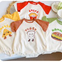 Load image into Gallery viewer, Baby Unisex Letters Color-blocking Cartoon Print Rompers Wholesale 230323634
