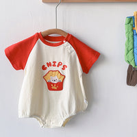 Load image into Gallery viewer, Baby Unisex Letters Color-blocking Cartoon Print Rompers Wholesale 230323634

