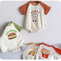 Load image into Gallery viewer, Baby Unisex Letters Color-blocking Cartoon Print Rompers Wholesale 230323634
