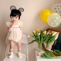 Load image into Gallery viewer, Baby Girls Polka dots Rompers Wholesale 230323647
