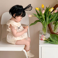 Load image into Gallery viewer, Baby Girls Polka dots Rompers Wholesale 230323647
