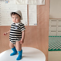 Load image into Gallery viewer, Baby Unisex Striped Color-blocking Rompers Wholesale 230323662
