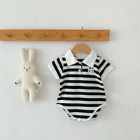 Load image into Gallery viewer, Baby Unisex Striped Color-blocking Rompers Wholesale 230323662
