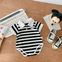 Load image into Gallery viewer, Baby Unisex Striped Color-blocking Rompers Wholesale 230323662
