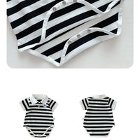Load image into Gallery viewer, Baby Unisex Striped Color-blocking Rompers Wholesale 230323662
