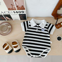 Load image into Gallery viewer, Baby Unisex Striped Color-blocking Rompers Wholesale 230323662

