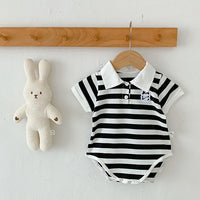 Load image into Gallery viewer, Baby Unisex Striped Color-blocking Rompers Wholesale 230323662
