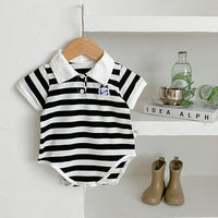 Load image into Gallery viewer, Baby Unisex Striped Color-blocking Rompers Wholesale 230323662
