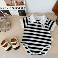 Load image into Gallery viewer, Baby Unisex Striped Color-blocking Rompers Wholesale 230323662
