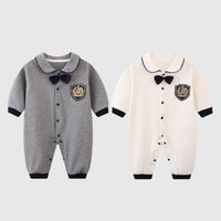 Load image into Gallery viewer, Baby Boys Bow Embroidered Jumpsuits Wholesale 230326188
