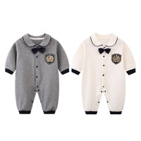 Load image into Gallery viewer, Baby Boys Bow Embroidered Jumpsuits Wholesale 230326188

