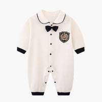 Load image into Gallery viewer, Baby Boys Bow Embroidered Jumpsuits Wholesale 230326188
