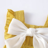 Load image into Gallery viewer, Baby Girls Solid Color Bow Rompers Wholesale 230326220

