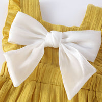 Load image into Gallery viewer, Baby Girls Solid Color Bow Rompers Wholesale 230326220
