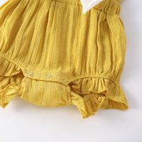 Load image into Gallery viewer, Baby Girls Solid Color Bow Rompers Wholesale 230326220
