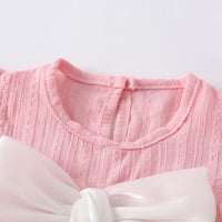 Load image into Gallery viewer, Baby Girls Bow Embroidered Rompers Wholesale 230326228
