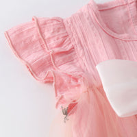 Load image into Gallery viewer, Baby Girls Bow Embroidered Rompers Wholesale 230326228
