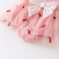 Load image into Gallery viewer, Baby Girls Bow Embroidered Rompers Wholesale 230326228
