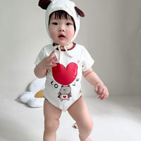 Load image into Gallery viewer, Baby Unisex Letters Love heart Cartoon Print Rompers Wholesale 230326245

