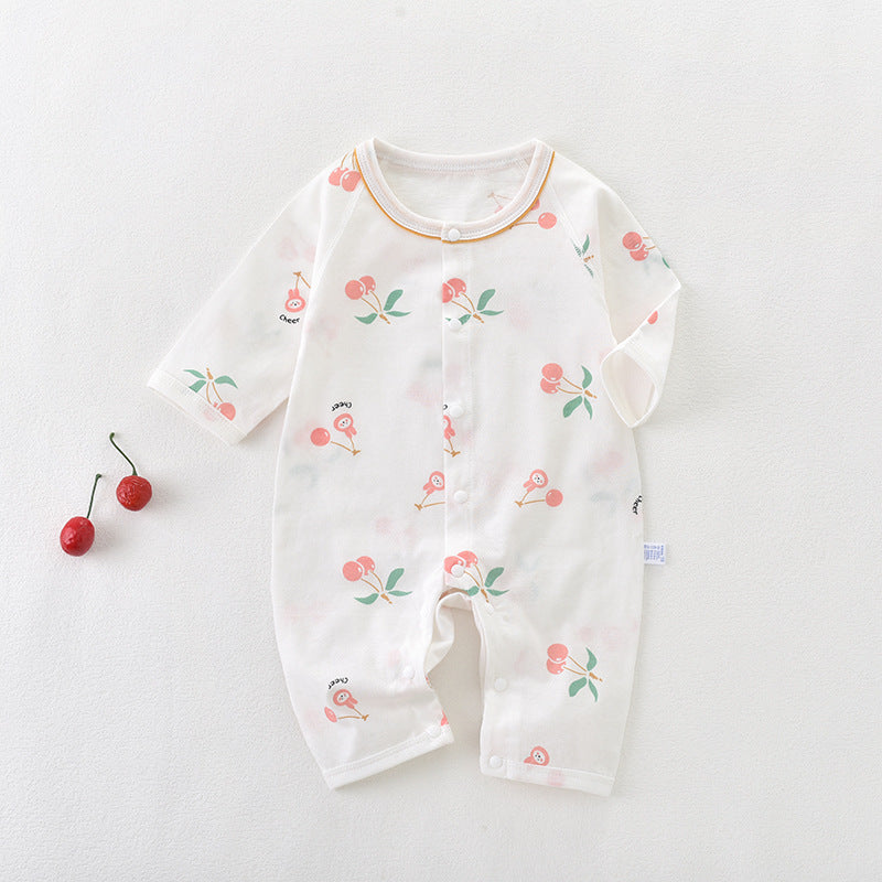 Baby Girls Fruit Print Jumpsuits Wholesale 230326316