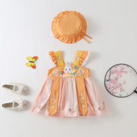 Load image into Gallery viewer, Baby Girls Flower Rabbit Embroidered Rompers Wholesale 230326320
