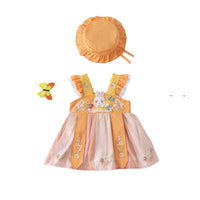 Load image into Gallery viewer, Baby Girls Flower Rabbit Embroidered Rompers Wholesale 230326320
