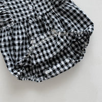 Load image into Gallery viewer, Baby Girls Checked Rompers Wholesale 230326335
