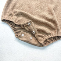 Load image into Gallery viewer, Baby Girls Letters Embroidered Muslin&amp;Ribbed Rompers Wholesale 230326336
