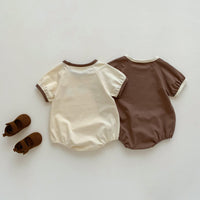 Load image into Gallery viewer, Baby Unisex Color-blocking Cartoon Print Rompers Wholesale 230326377
