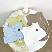 Load image into Gallery viewer, Baby Unisex Expression Print Rompers Wholesale 230326381
