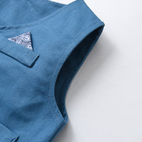 Load image into Gallery viewer, 3 Pieces Set Baby Kid Boys Birthday Party Bow Shirts Solid Color Vests Waistcoats And Color-blocking Rompers Wholesale 230326403
