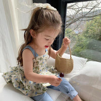 Load image into Gallery viewer, Baby Kid Girls Flower Print Tank Tops Wholesale 230326406
