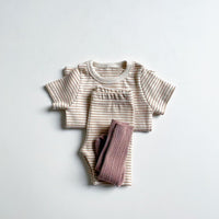 Load image into Gallery viewer, 2 Pieces Set Baby Unisex Striped T-Shirts And Shorts Wholesale 230326413
