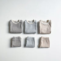 Load image into Gallery viewer, 2 Pieces Set Baby Unisex Striped T-Shirts And Shorts Wholesale 230326413
