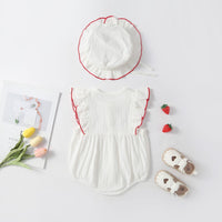 Load image into Gallery viewer, Baby Girls Flower Fruit Embroidered Rompers Wholesale 230326420
