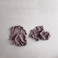 Load image into Gallery viewer, 2 Pieces Set Baby Unisex Striped Tops And Shorts Wholesale 230326431
